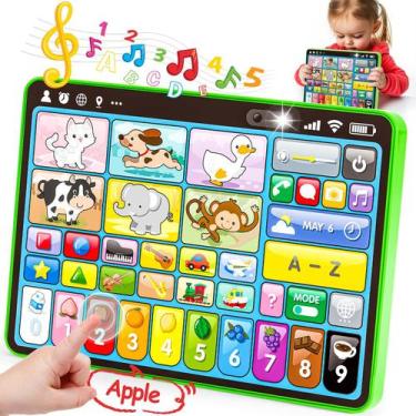 Imagem de Tablet Educativo Shahaland para Crianças de 1 a 3 Anos - Com Música e 