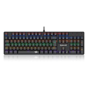 Imagem de Teclado Mecânico Gamer Redragon Valheim - ABNT2 - Rainbow - Switch Brown - Preto - K608-R PT-Brown