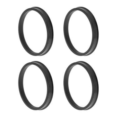 Imagem de INFINAUTO Anéis centralizados de cubo de roda de carro de 84,1 mm a 75,1 mm rodas de policarbonato preto eixo central amortecedor Hubrings 4 peças