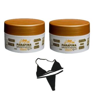 Imagem de Kit 02 Parafinas Bronzeadora Gold + Biquíni de Fita Lorkin