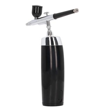 Imagem de Cordless Airbrush Kit Portátil Pistola USB Carregamento Estética Handheld Airbrush Com Pintura Cup Dropper para Maquiagem Nail Art (Preto)