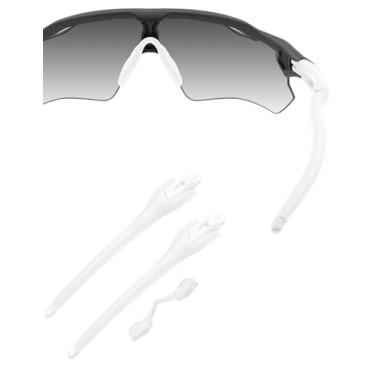Imagem de HILEEN Óculos de sol brancos de substituição para óculos de sol Oakley Radar EV Path Pitch Advancer - Branco