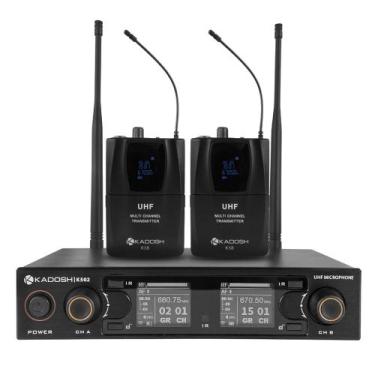 Imagem de Microfone Profissional Headset Duplo Sem Fio K502HH - KADOSH
