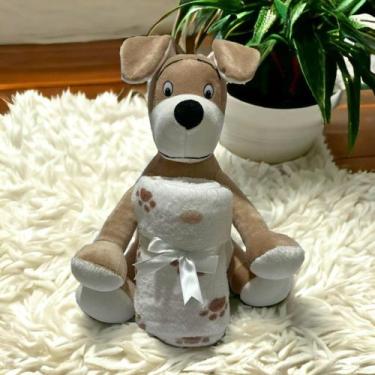 Imagem de Kit Bichinho De Pelucia Com Mantinha Para Bebe Menino - Miguel Baby, C