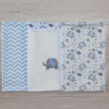 Imagem de Kit Para Bebe Cueiro 3 Peças Varias Estampas - Miguel Baby, Bernardo a