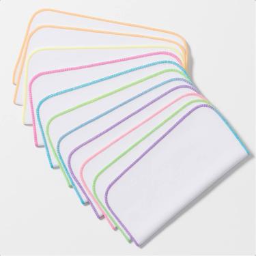 Imagem de Kit 20 Panos de Pia Multiuso Limpeza Cozinha Alvejado Overloque