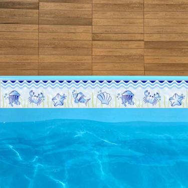 Imagem de Adesivos Vinil Borda de Piscina Azulejo 25und 1mx30cm - lene adesivos,