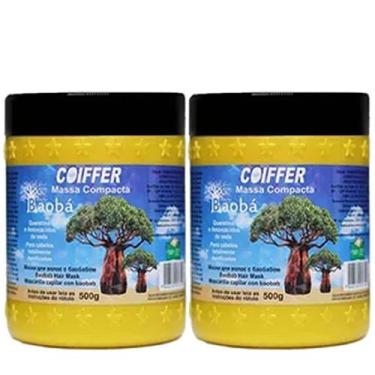 Imagem de Kit 2 Massa compacta Baobá 500g Cronograma Nutrição 3 Unid - Coiffer