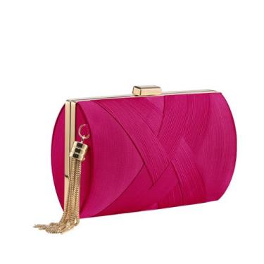 Imagem de Bolsas Clutch Purses YAPAIOU Tassel Evening Bag para mulheres rosa