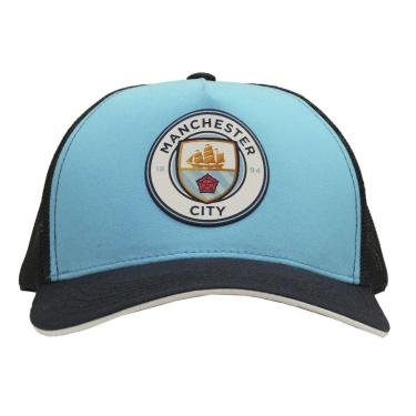 Imagem de Boné Supercap Manchester City Escudo Frontal Central Licenciado Azul Marinho-Masculino