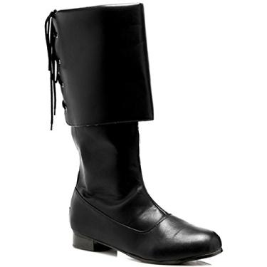Imagem de Ellie Shoes Bota de cano alto masculina 121-SPARROW-BLKP-MD, preta, média