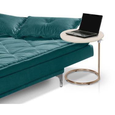 Imagem de Mesa De Apoio Regulável Base Aço Cobre Estilo Industrial