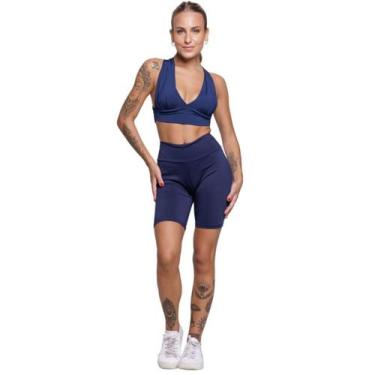 Imagem de Conjunto Top Com Bojo e Bermudinha Wls Modas Roupa Para Academia Trein