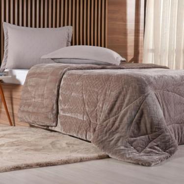 Imagem de Edredom Queen Plush Sense Dupla Face 100% Poliéster 230x250cm Funghi
