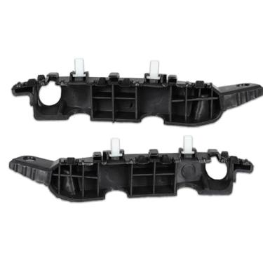 Imagem de DAT AUTO PARTS Conjunto de 2 retentores de para-choque dianteiro esquerdo e lado do passageiro para Hyundai Elantra 4DR ou modelos 2DR 2011-2016 Hyundai Elantra ou 2013-2014 2DR preto texturizado