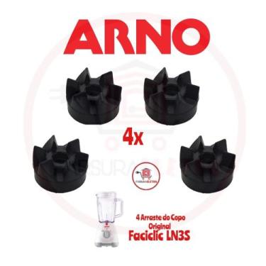 Imagem de Kit Arraste do Copo com 4 un do Liquidificador Arno Faceclic LN3S