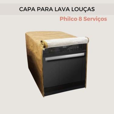 Imagem de Capa para lava louças philco 8 serviços impermeável flex - Clean Capas