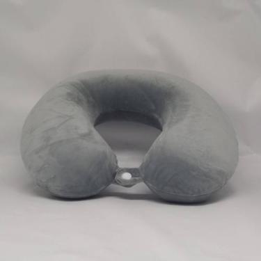 Imagem de Almofada de Pescoço para Viagem Toque Aveludado Macio - Yaay, Cinza