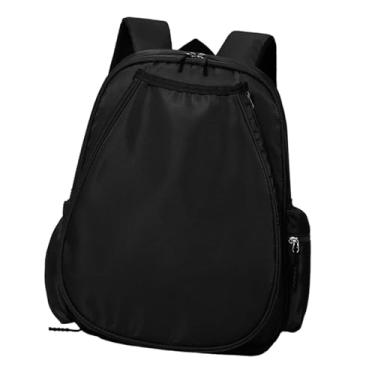Imagem de Colaxi Mochila de tênis com compartimento para sapatos, multifuncional, resistente à água, premium, leve, para badminton, bolsa esportiva para atividades ao, Preto