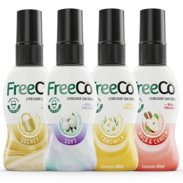 Imagem de Freecô Novas Fragrâncias 60Ml - Kit Com 4 - Freeco