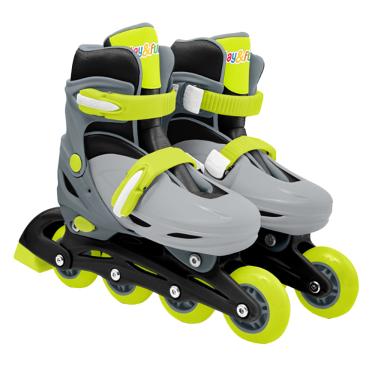 Imagem de Kit Patins Roller Cinza 32-35 Play&Fun