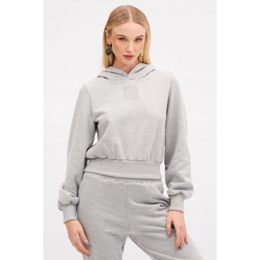 Imagem de Moletom Sommer Com Capuz Cinza Tam. P-Feminino