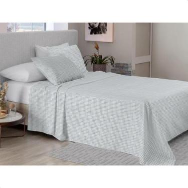 Imagem de JOGO DE CAMA NEO ESSENCIAL ESTAMPADO 4 pcs - CASAL XADREZ - CAMESA