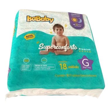 Imagem de Fralda Isababy Premium 12h Proteção Tamanho G C/ 28 Unidades