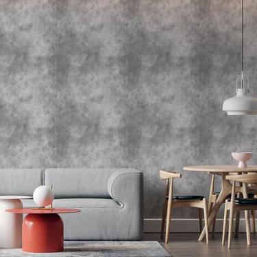 Imagem de Kit 3 Rolos Papel De Parede Adesivo Cimento Queimado 3,0M - Gh Papel D