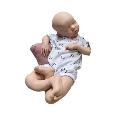 Imagem de Boneca Reborn De Silicone Realista De 17 Polegadas Pintada À Mão Bonec