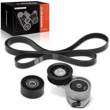 Imagem de A-Premium Kit de transmissão de correia serpentina do motor compatível com carros Ford, Lincoln e Mercury - Taurus 1991-1994, Continental 1990-1994, Sable 1991-1994 - 3,8L