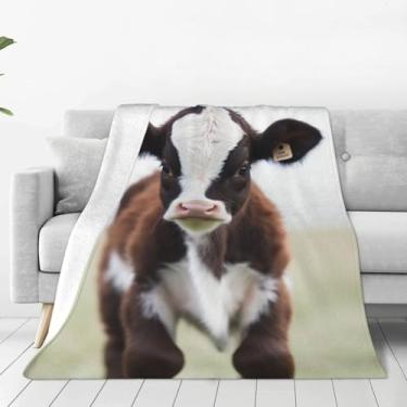 Imagem de Cobertor de microfibra ultramacio cobertor de vaca bebê cobertor felpudo de flanela leve para sofá cobertor de pelúcia quente cobertores macios e aconchegantes para sofá-cama sala de estar todas as
