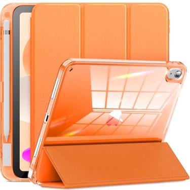 Imagem de INFILAND Compatível com iPad (A16) 11ª geração 2025, capa 2025, iPad 10ª geração 2022 10,9 polegadas, capa protetora fina transparente com suporte para Apple Pencil e adaptador de carregamento