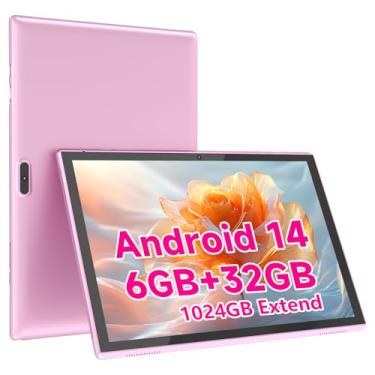 Imagem de Tablet PC Android de 10 polegadas, tablets Android 12 de 10,1 polegadas, DDR4 4 GB RAM 32 GB ROM 2 MP + 8 MP, câmera dupla WiFi-6 Bluetooth 1 TB expande IPS Full HD, tablet de desempenho potente de