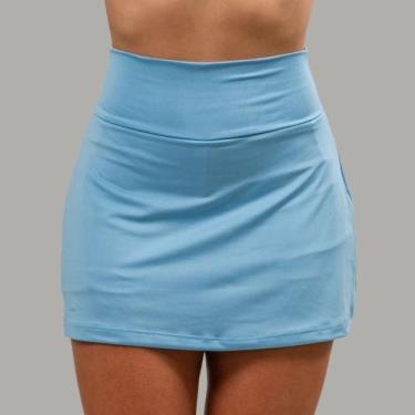 Imagem de Shorts Saia Academia Tapa Bumbum 2 Bolso Oculto pra Celular/Chave/Fone