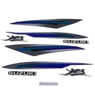 Imagem de Kit Jogo Adesivo Faixa Suzuki Yes 125 2009 2010 Azul - JOTAESSE