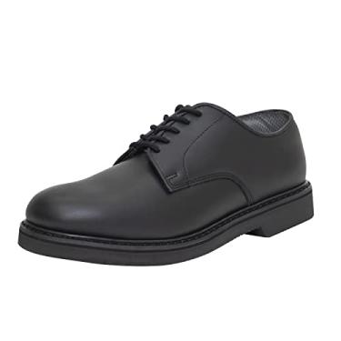 Imagem de Rothco Sola macia uniforme Oxford/sapato de couro, Preto, 37