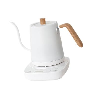 Imagem de YWJLQH Chaleira elétrica de pescoço de ganso multiuso, evita queimaduras, chaleiras elétricas para, escritório, restaurante, casa de chá, Branco