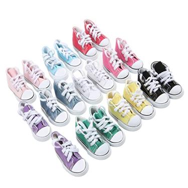 Imagem de Pssopp Sapatos de Tela de 1/3 de Bonecas 10 Pares de Bonecas Sem Escorregar Cerca de 23,6 Polegadas
