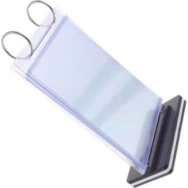 Imagem de Musaner Suporte De Cardápio Para Exposição Mesa Dobrável Placa Restaurante Cartaz A6 Moldura Pvc Material