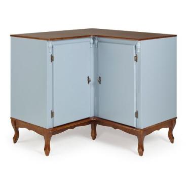 Imagem de Balcão de Canto para Cozinha Copenhagen de Madeira com 2 Portas - 2072