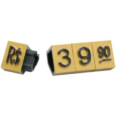 Imagem de Kit de Preços Dourado para Vitrine 140 Peças - Rei dos Estojos, Grande