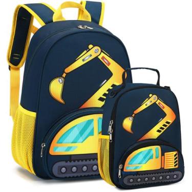 Imagem de Mochila BTOOP para crianças, meninos e meninas, pré-escola com lanchei