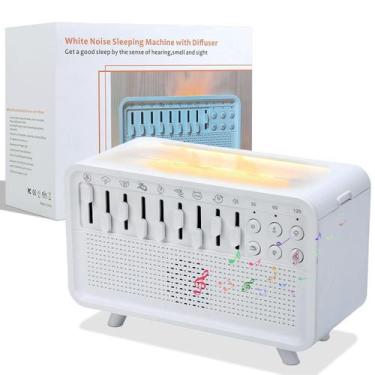 Imagem de Máquina de som 3 em 1 com umidificador de luz noturna White Noise - AS