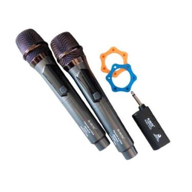 Imagem de Microfone Profissional sem Fio 2 em 1 BM-242 B-MAX
