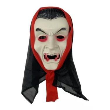 Imagem de Máscara Capuz Drácula Vampiro Fantasia Halloween Festa - trends