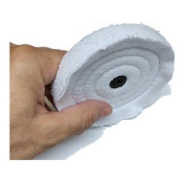 Imagem de Roda De Polimento Flanela 4 Polegadas Ourives Motor Polir - QUARTZ