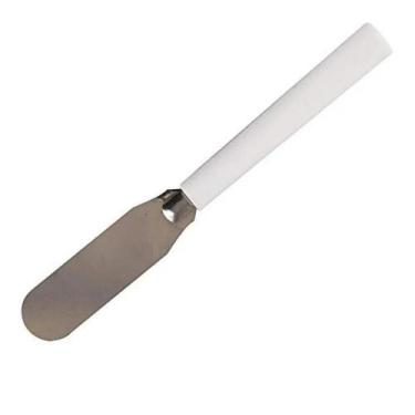 Imagem de Espátula Aço Inox Cabo De Plástico Para Patê Aperitivo - Lyor
