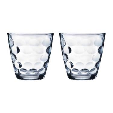 Imagem de Kit 2 Peças Transparente Copos Vidro Redondo Bangkok 250ML - WELLMIX, 