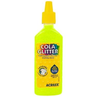 Imagem de Cola glitter Acrilex 23 g - amarelo limão